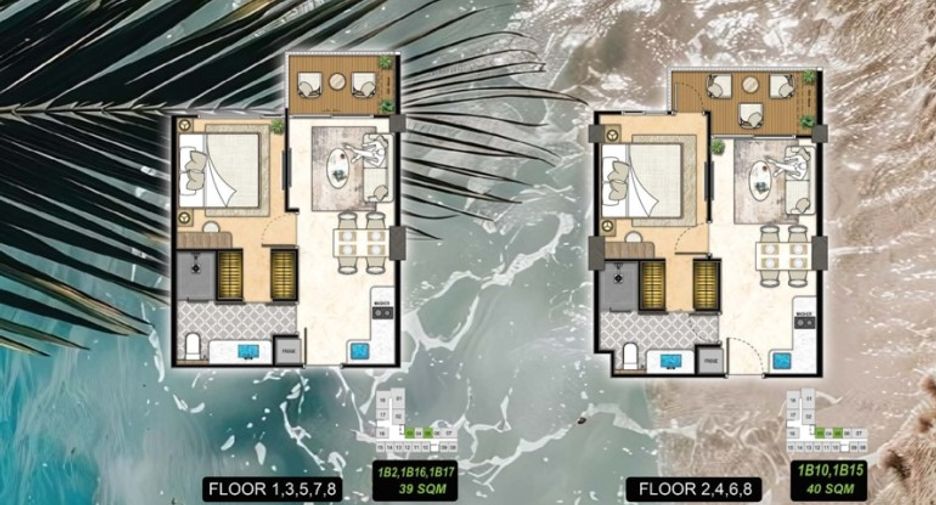For sale 1 bed condo in Bang Lamung, Chonburi