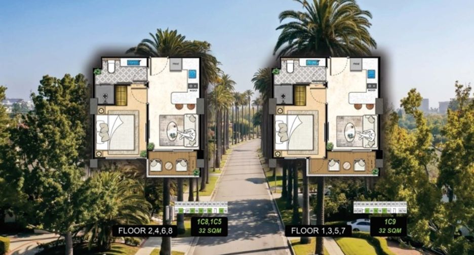 For sale 1 bed condo in Bang Lamung, Chonburi