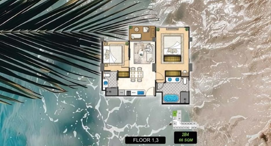 For sale 2 bedrooms condo in Bang Lamung, Chonburi