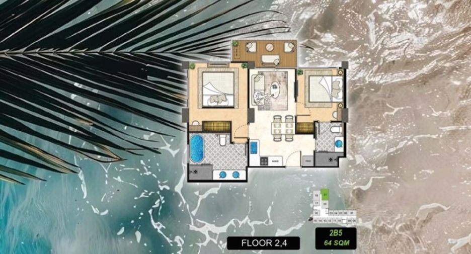 For sale 2 bedrooms condo in Bang Lamung, Chonburi