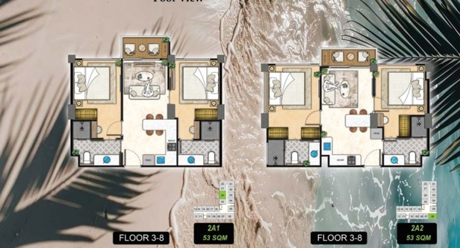 For sale 2 bedrooms condo in Bang Lamung, Chonburi