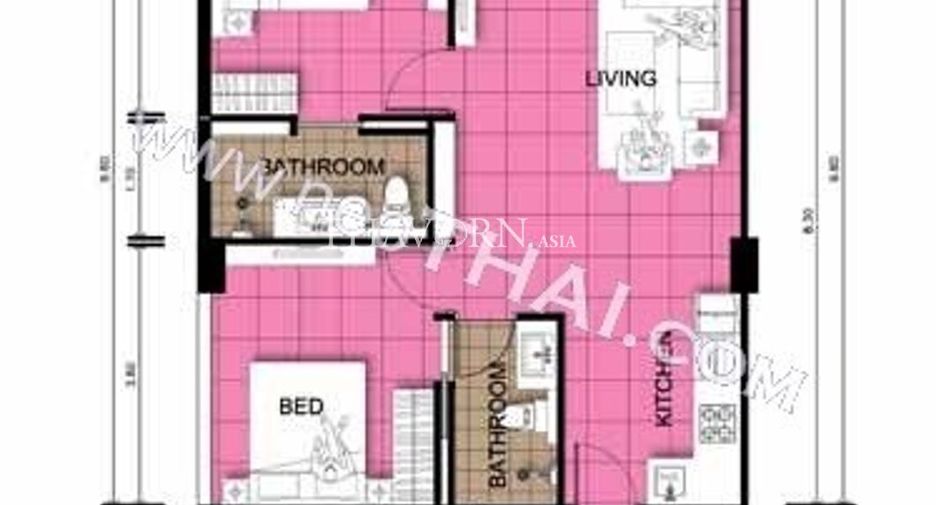 Продажа 2 спальни кондо в Банг Ламунг, Чонбури