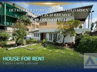 For rent 3 bed house in Watthana, Bangkok