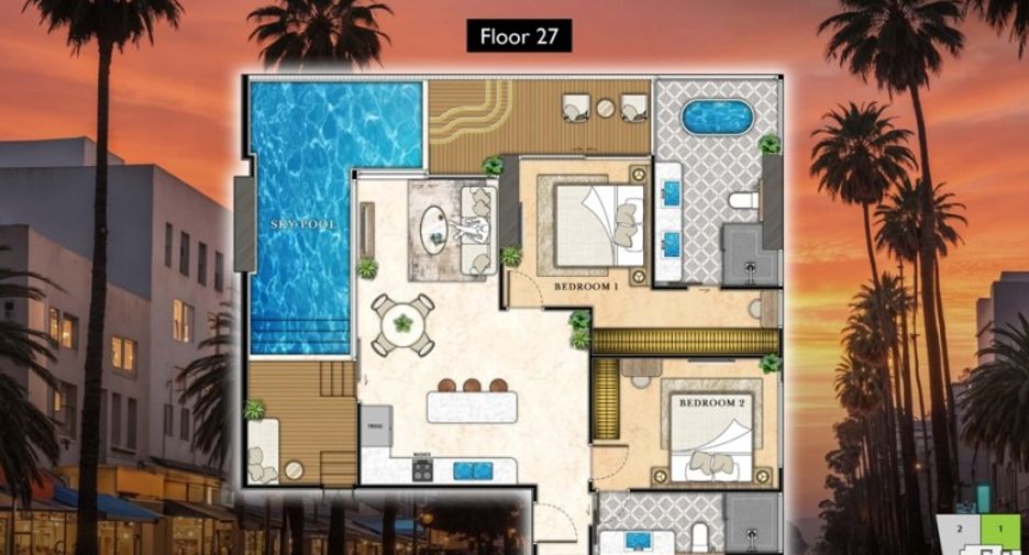 Wohnung zum Kauf mit 2 Zimmer in South Pattaya, Pattaya