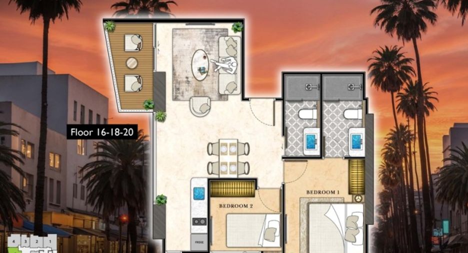 Wohnung zum Kauf mit 2 Zimmer in South Pattaya, Pattaya