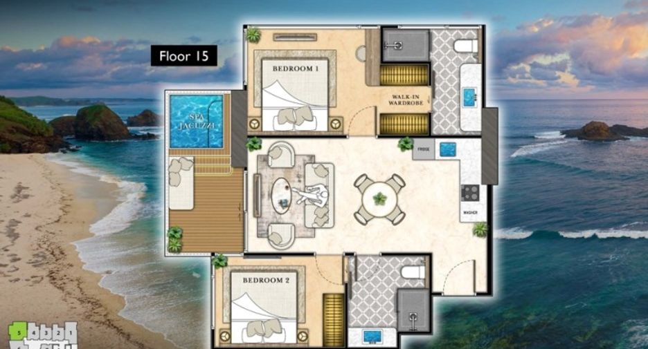 Wohnung zum Kauf mit 2 Zimmer in South Pattaya, Pattaya