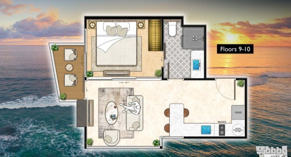 For sale 1 bed condo in Bang Lamung, Chonburi