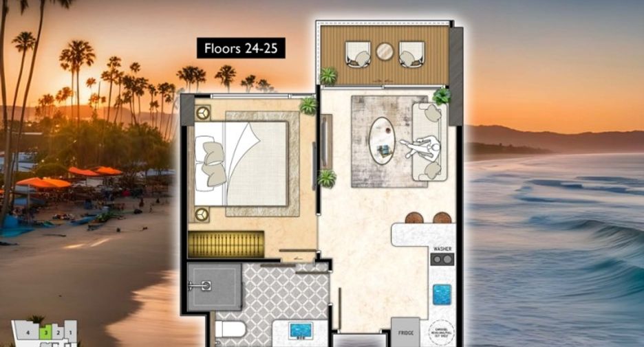 For sale 1 bed condo in Bang Lamung, Chonburi