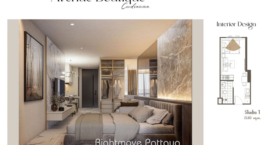 For sale 1 bed condo in Bang Lamung, Chonburi