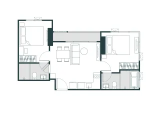 For sale 2 bed condo in Rat Burana, Bangkok