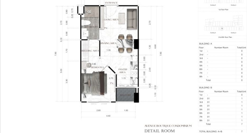 For sale 1 bed condo in South Pattaya, Pattaya