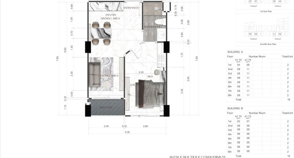 For sale 1 bed condo in South Pattaya, Pattaya