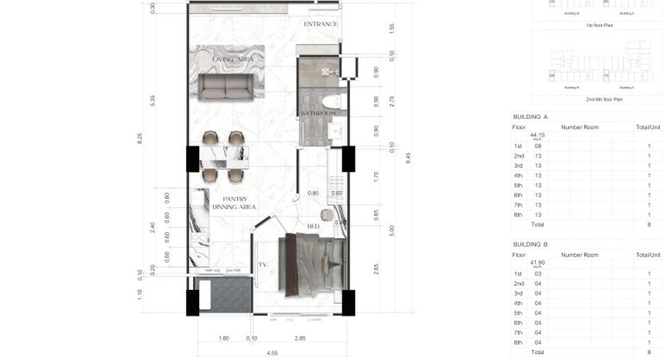 For sale 1 bed condo in South Pattaya, Pattaya