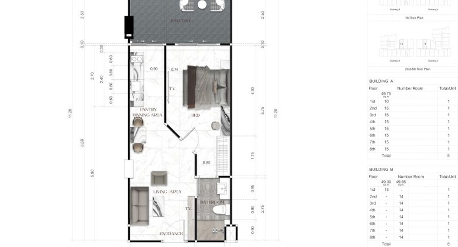 For sale 1 bed condo in South Pattaya, Pattaya