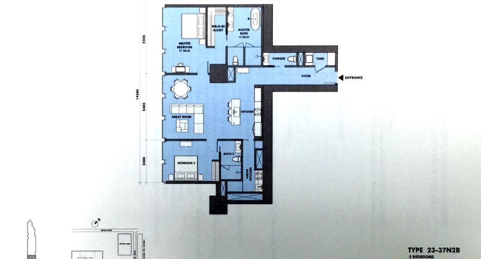 À vendre 2 chambres condo à Sathon, Bangkok