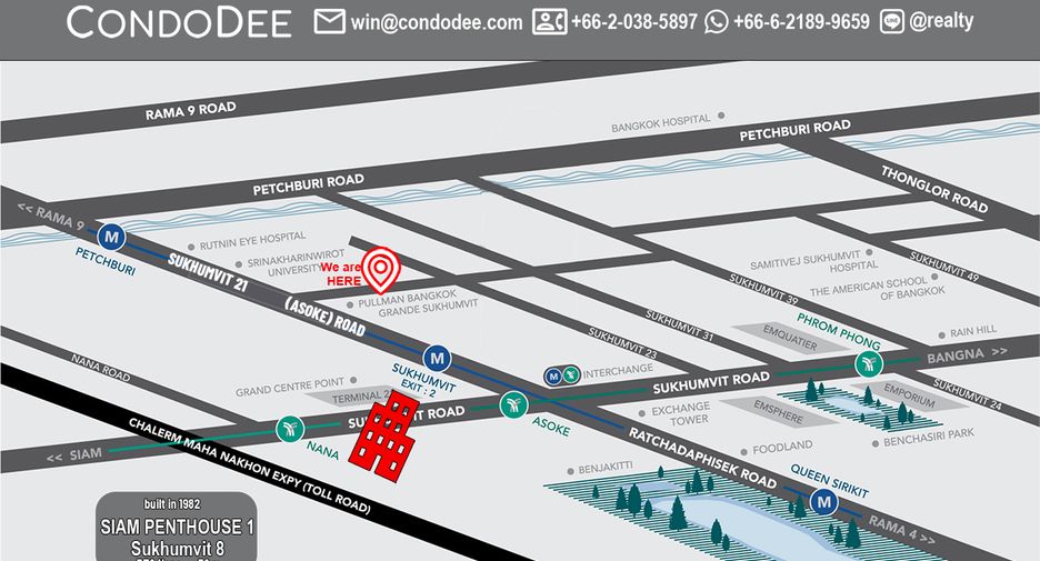 For sale 3 Beds condo in Khlong Toei, Bangkok