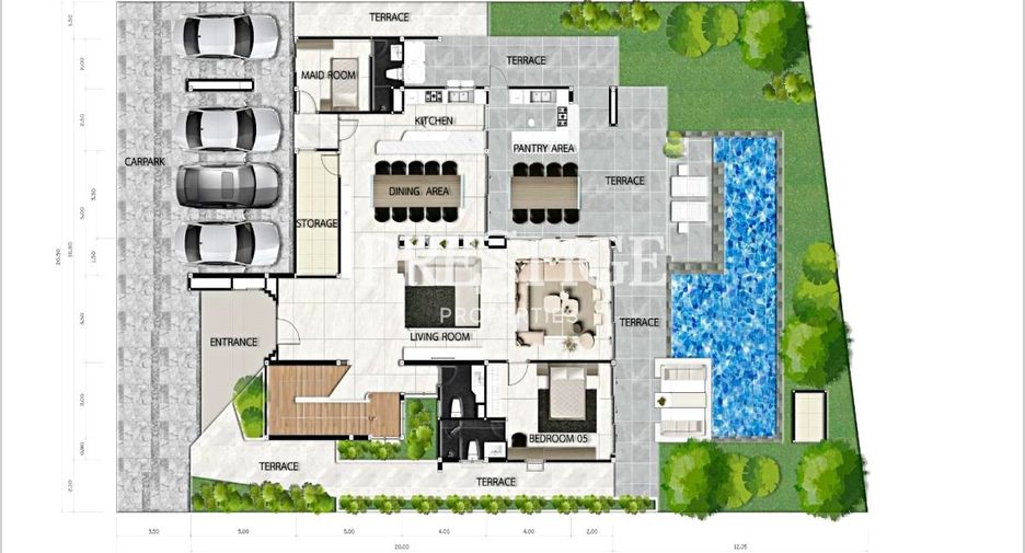 Haus zum Kauf mit 5 Zimmer in Bang Lamung, Chonburi
