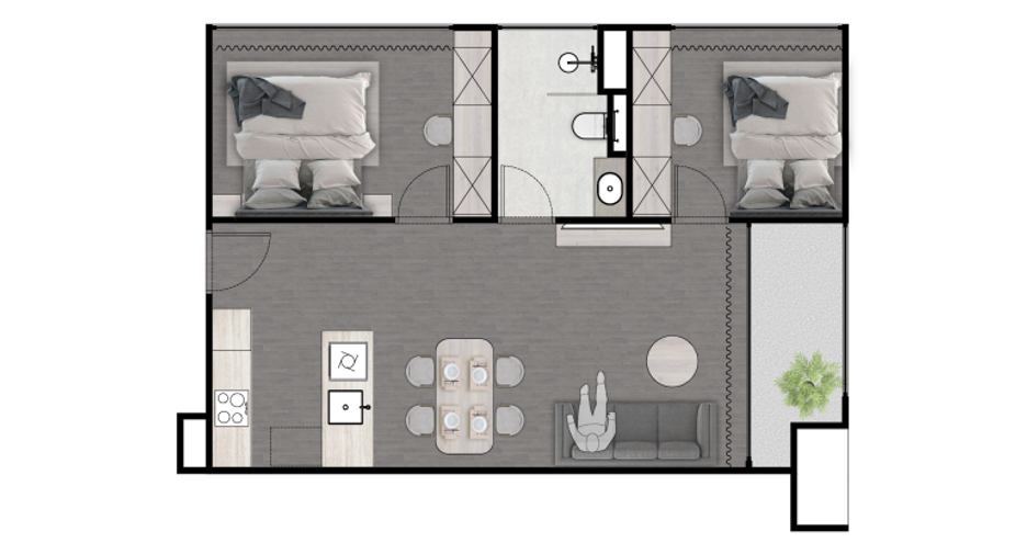 For sale 2 bedrooms condo in Mueang Phuket, Phuket