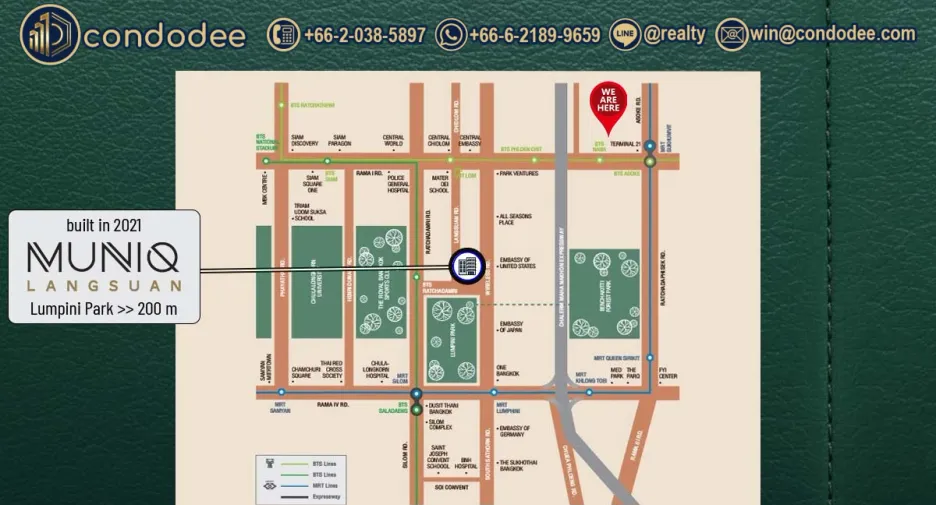 For sale 1 bed condo in Pathum Wan, Bangkok