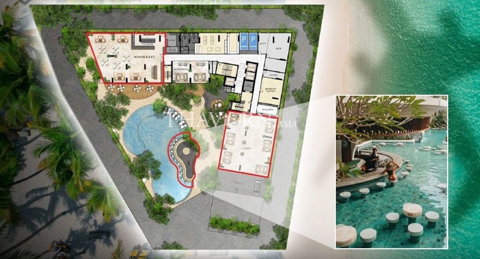 À vendre 1 chambre condo à Bang Lamung, Chonburi