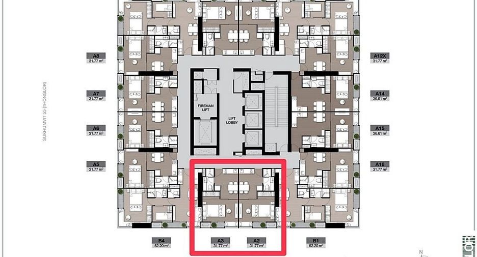 For sale 2 Beds condo in Watthana, Bangkok