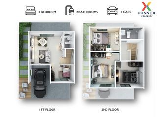 For sale 3 bed townhouse in Mueang Pathum Thani, Pathum Thani