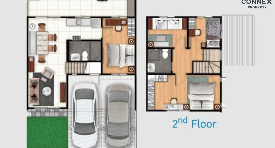 For sale 4 bed townhouse in Mueang Samut Sakhon, Samut Sakhon