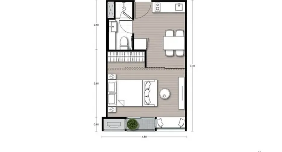For sale 1 bed condo in Watthana, Bangkok