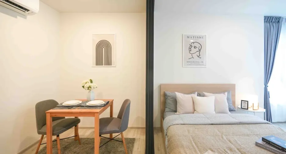 For rent 1 bed condo in Huai Khwang, Bangkok