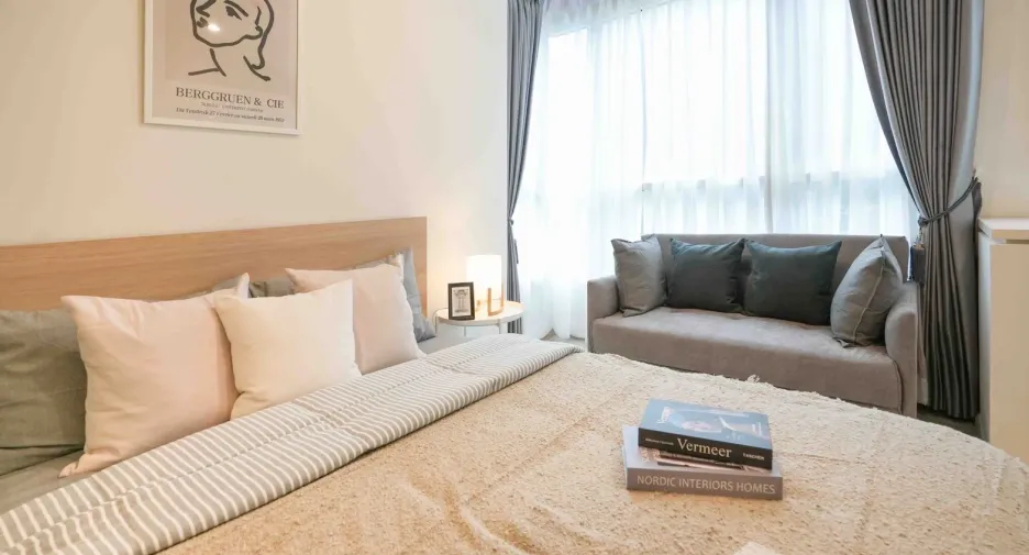 For rent 1 bed condo in Huai Khwang, Bangkok