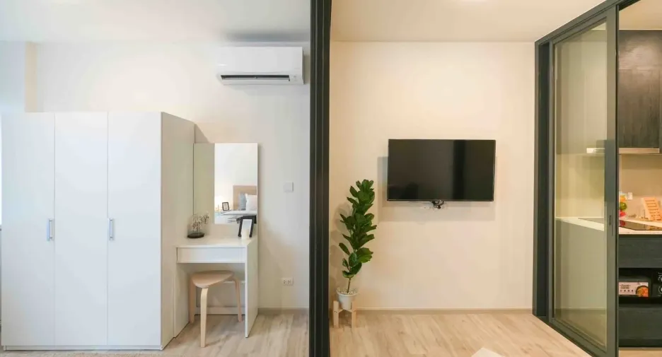 For rent 1 bed condo in Huai Khwang, Bangkok