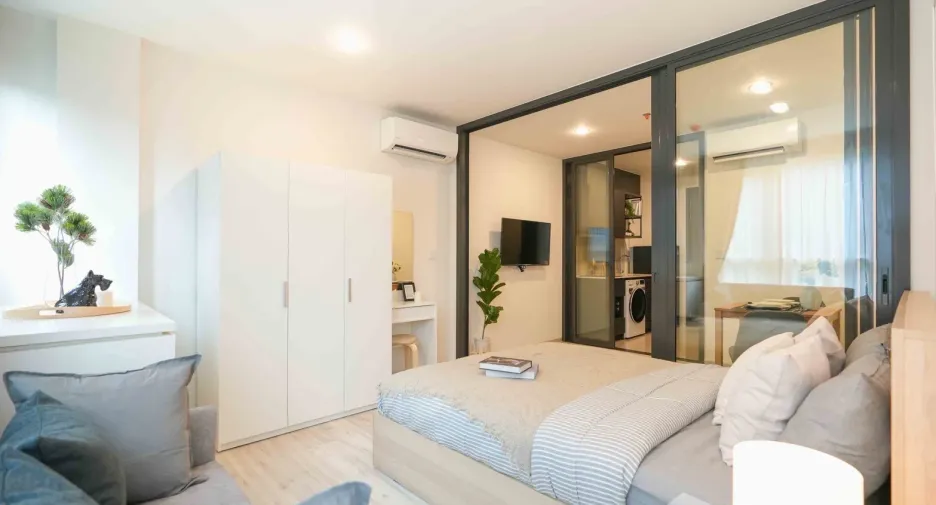 For rent 1 bed condo in Huai Khwang, Bangkok