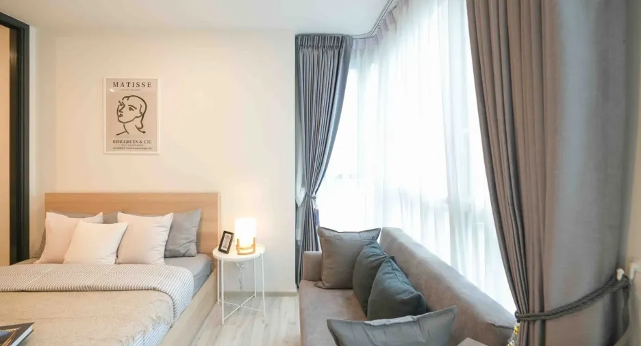 For rent 1 bed condo in Huai Khwang, Bangkok
