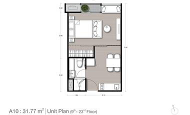 For sale 1 Beds condo in Watthana, Bangkok