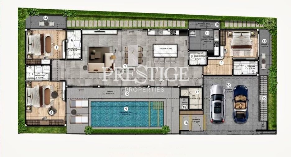 For sale 3 bedrooms house in Bang Lamung, Chonburi