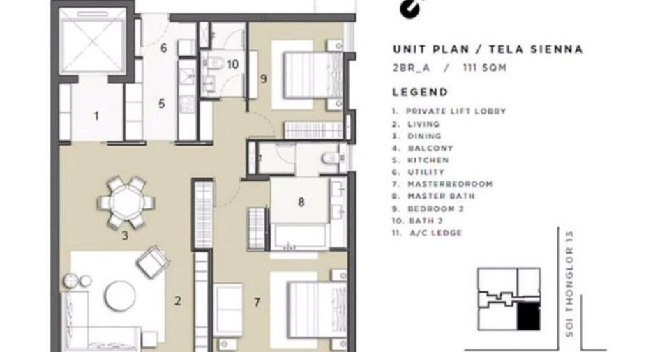 For sale 2 bedrooms condo in Watthana, Bangkok