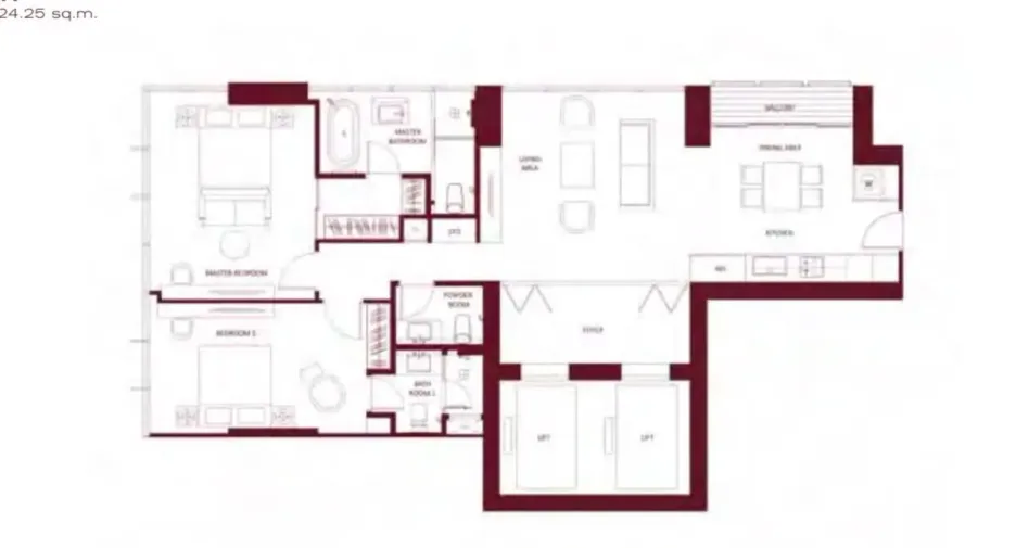Condo en venta de 2 habitaciones en Watthana, Bangkok