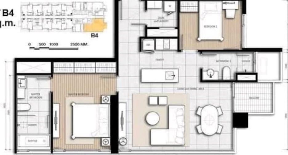 For sale 2 bedrooms condo in Sathon, Bangkok