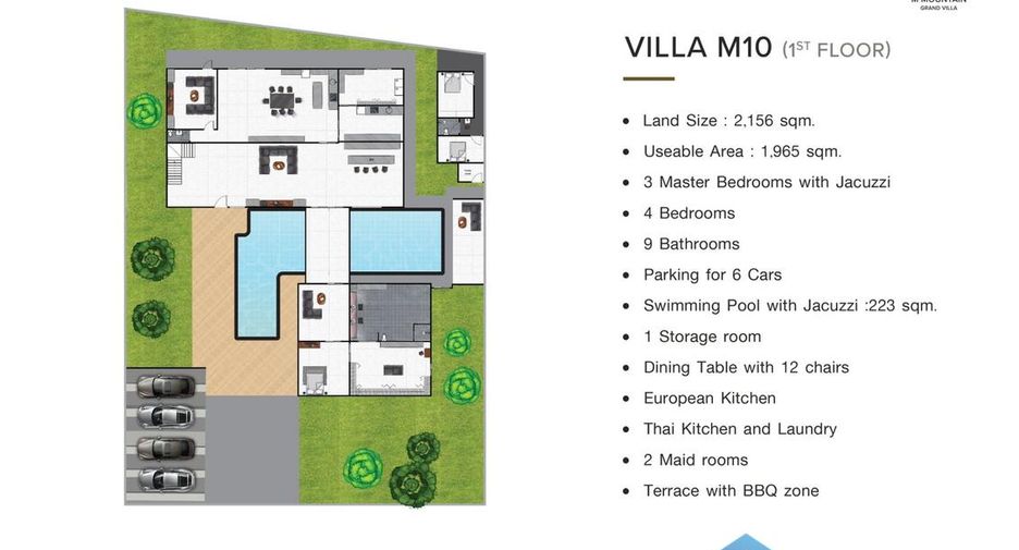 Villa zum Kauf mit 4 Zimmer in Bang Lamung, Chonburi