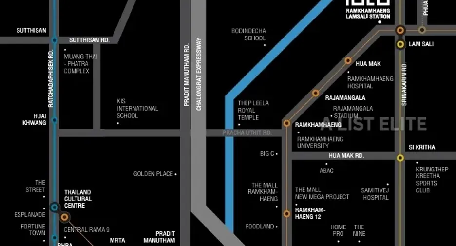 Condo en venta de 1 habitaciones en Bang Kapi, Bangkok