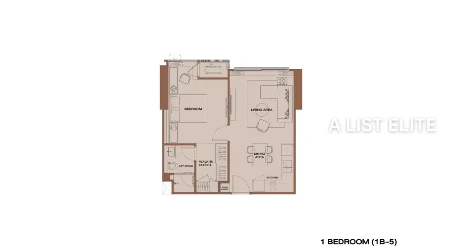 Wohnung zum Kauf mit 1 Zimmer in Sathon, Bangkok