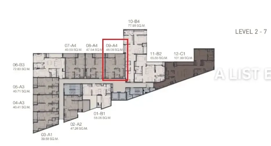 Продажа 1 кровать кондо в Кхлонг Тоеи, Бангкок