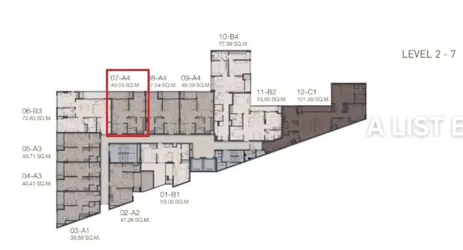 Продажа 1 кровать кондо в Кхлонг Тоеи, Бангкок