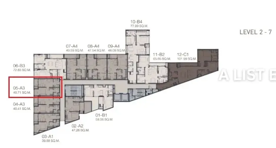 Продажа 1 кровать кондо в Кхлонг Тоеи, Бангкок