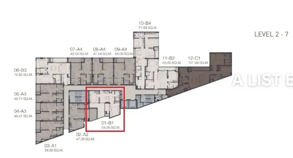 Wohnung zum Kauf mit 2 Zimmer in Khlong Toei, Bangkok
