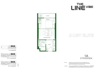 Wohnung zum Kauf mit 1 Zimmer in Chatuchak, Bangkok