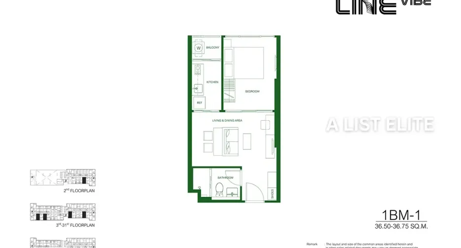 Condo en venta de 1 habitaciones en Chatuchak, Bangkok