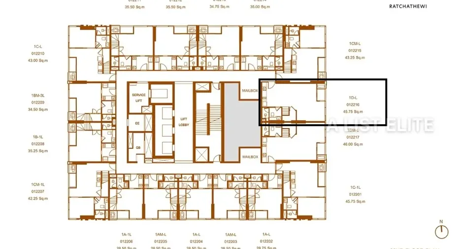 For sale 2 bedrooms condo in Ratchathewi, Bangkok