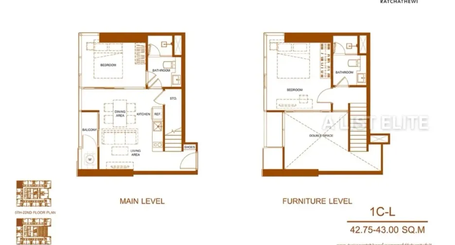 Wohnung zum Kauf mit 2 Zimmer in Ratchathewi, Bangkok