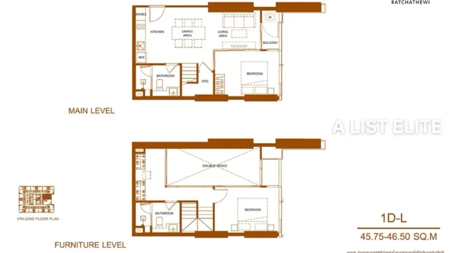 For sale 2 bedrooms condo in Ratchathewi, Bangkok